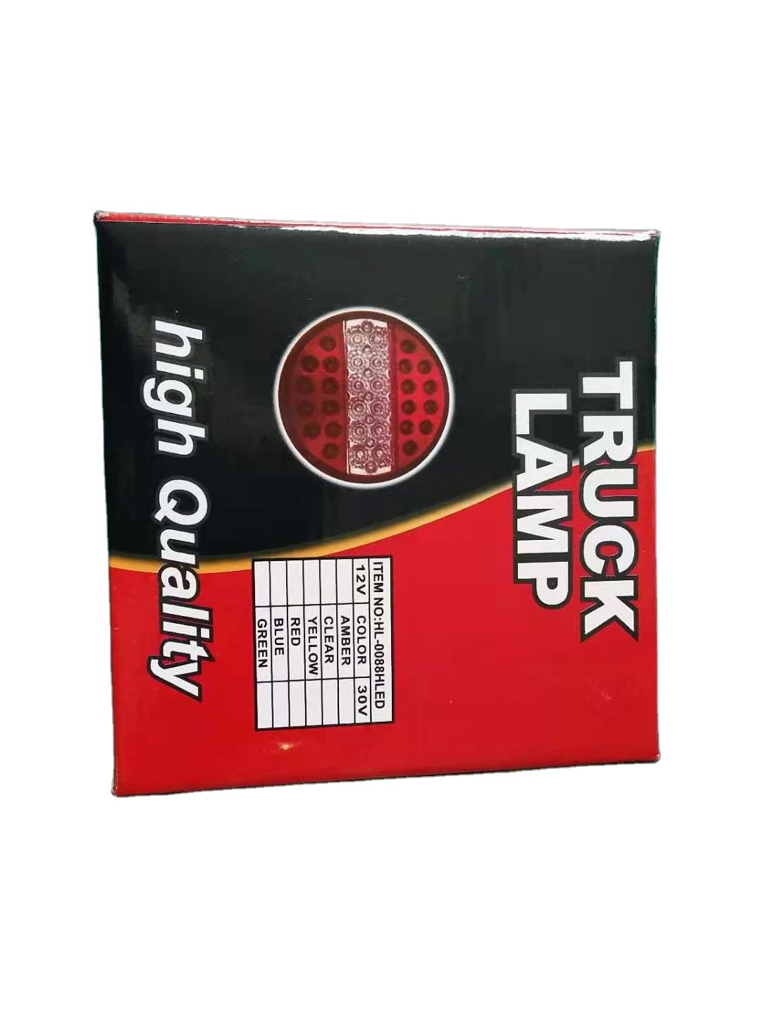 12-V-24V LED Truck Rear Lamp with Red Lens Yellow Tail Lights